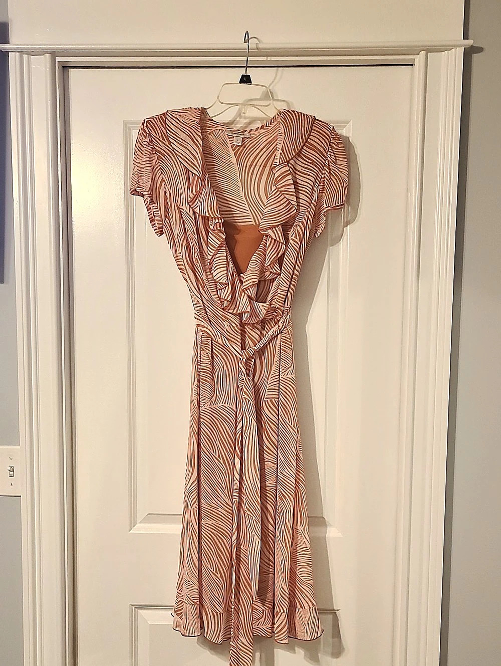 dressbarn Abstract Print Midi Dress Size 8 Like New